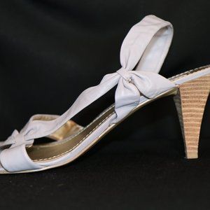 NINE WEST SANDALS LILAC SIZE 9 USED